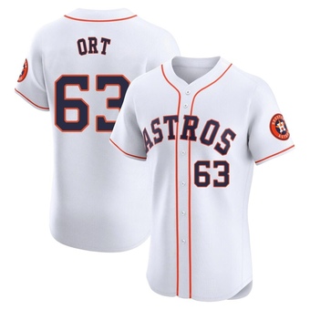 Elite Houston Astros Kaleb Ort Home Jersey - White