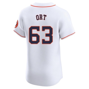 Elite Houston Astros Kaleb Ort Home Jersey - White