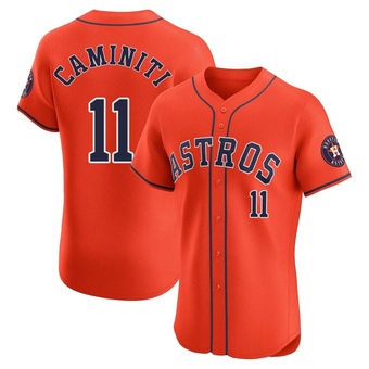 Elite Houston Astros Ken Caminiti Alternate Vapor Premier Jersey - Orange