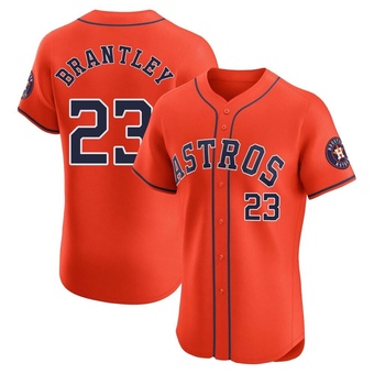 Elite Houston Astros Michael Brantley Alternate Vapor Premier Jersey - Orange