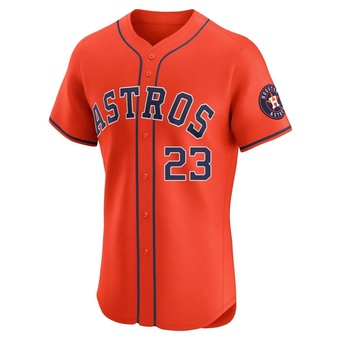 Elite Houston Astros Michael Brantley Alternate Vapor Premier Jersey - Orange