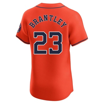 Elite Houston Astros Michael Brantley Alternate Vapor Premier Jersey - Orange