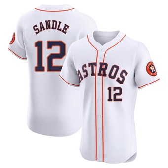 Elite Houston Astros Michael Sandle Home Jersey - White