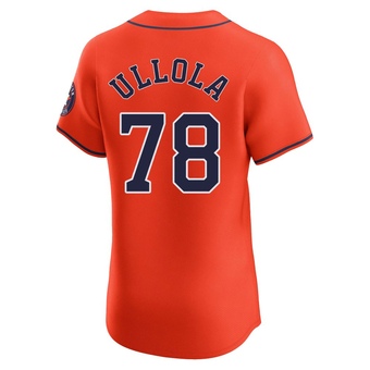 Elite Houston Astros Miguel Ullola Alternate Vapor Premier Jersey - Orange