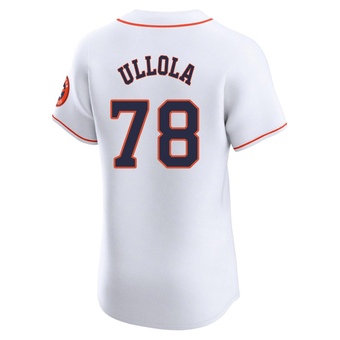 Elite Houston Astros Miguel Ullola Home Jersey - White