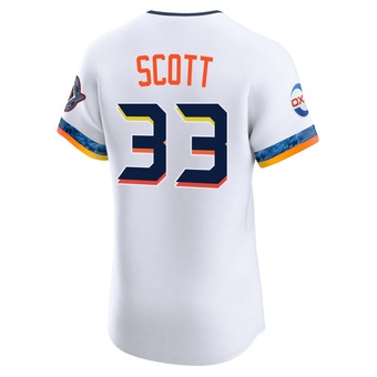 Elite Houston Astros Mike Scott 2025 City Connect Jersey - White