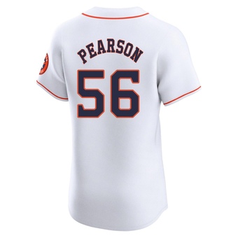 Elite Houston Astros Nate Pearson Home Jersey - White