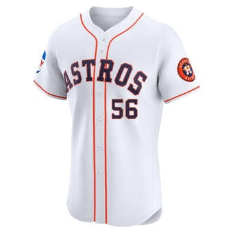 Elite Houston Astros Nate Pearson Home Patch Jersey - White