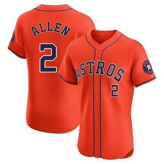Elite Houston Astros Nick Allen Alternate Vapor Premier Jersey - Orange