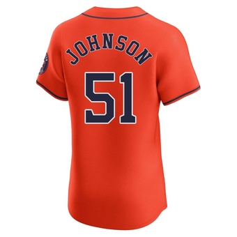 Elite Houston Astros Randy Johnson Alternate Vapor Premier Jersey - Orange