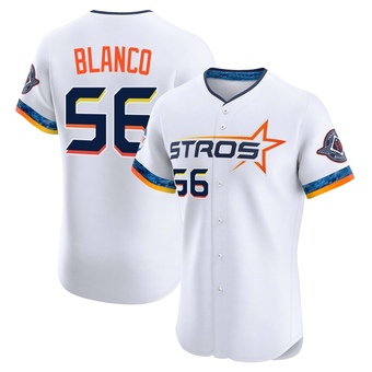 Elite Houston Astros Ronel Blanco 2025 City Connect Jersey - White
