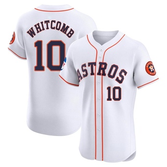 Elite Houston Astros Shay Whitcomb Home Patch Jersey - White