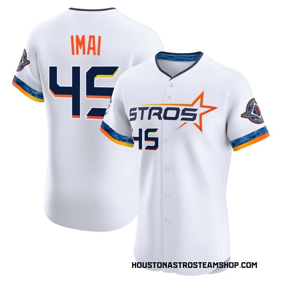 Elite Houston Astros Tatsuya Imai 2025 City Connect Jersey - White