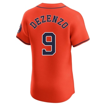 Elite Houston Astros Zach Dezenzo Alternate Vapor Premier Jersey - Orange