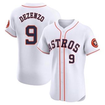 Elite Houston Astros Zach Dezenzo Home Jersey - White