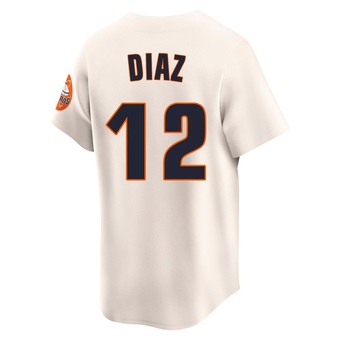 Limited Houston Astros Aledmys Diaz Throwback Cooperstown Collection Jersey - Cream