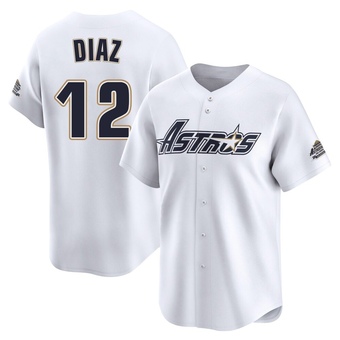 Limited Houston Astros Aledmys Diaz Throwback Cooperstown Collection Jersey - White