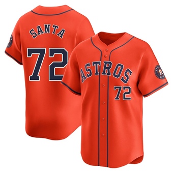 Limited Houston Astros Alimber Santa Alternate Jersey - Orange