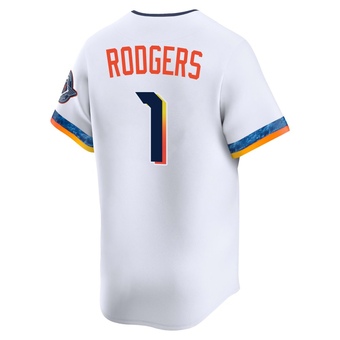 Limited Houston Astros Brendan Rodgers 2025 City Connect Jersey - White