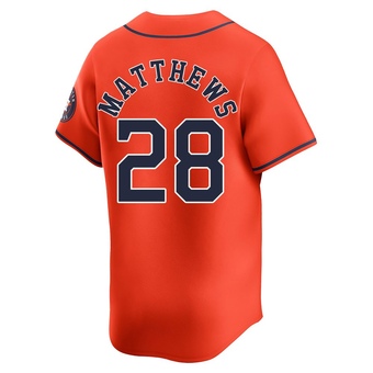 Limited Houston Astros Brice Matthews Alternate Jersey - Orange