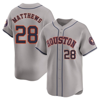 Limited Houston Astros Brice Matthews Away Jersey - Gray