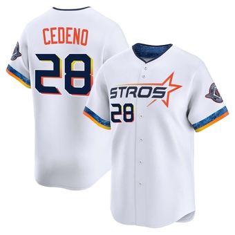 Limited Houston Astros Cesar Cedeno 2025 City Connect Jersey - White