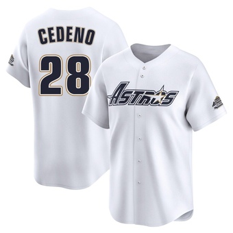 Limited Houston Astros Cesar Cedeno Throwback Cooperstown Collection Jersey - White
