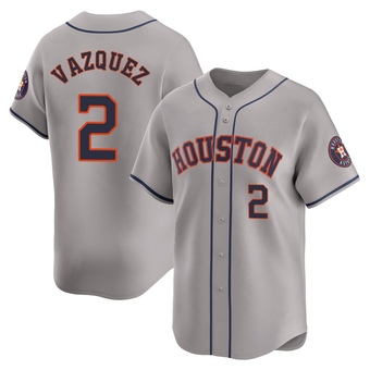 Limited Houston Astros Christian Vazquez Away Jersey - Gray