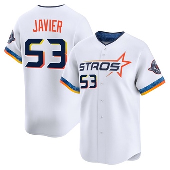 Limited Houston Astros Cristian Javier 2025 City Connect Jersey - White