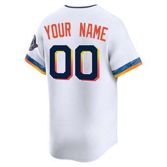 Limited Houston Astros Custom 2025 City Connect Jersey - White