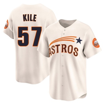 Limited Houston Astros Darryl Kile Throwback Cooperstown Collection Jersey - Cream