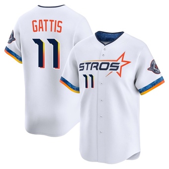Limited Houston Astros Evan Gattis 2025 City Connect Jersey - White