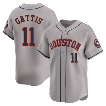 Limited Houston Astros Evan Gattis Away Jersey - Gray