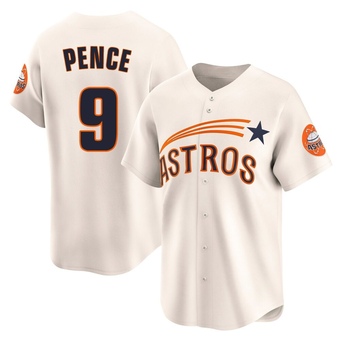 Limited Houston Astros Hunter Pence Throwback Cooperstown Collection Jersey - Cream