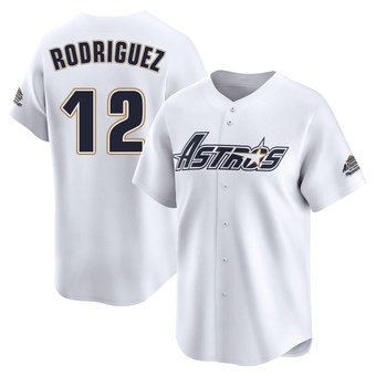 Limited Houston Astros Ivan Rodriguez Throwback Cooperstown Collection Jersey - White