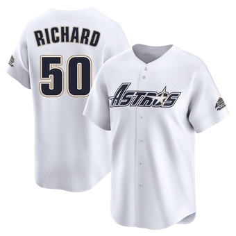 Limited Houston Astros J.R. Richard Throwback Cooperstown Collection Jersey - White