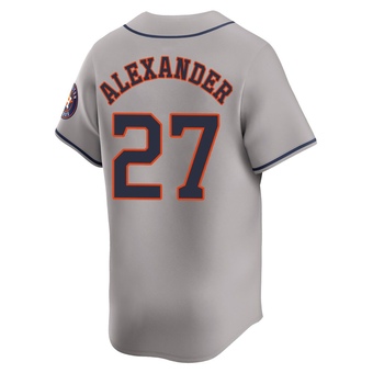 Limited Houston Astros Jason Alexander Away Jersey - Gray