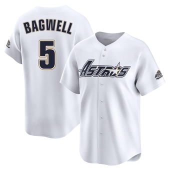 Limited Houston Astros Jeff Bagwell Throwback Cooperstown Collection Jersey - White