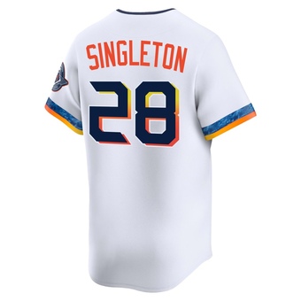 Limited Houston Astros Jon Singleton 2025 City Connect Jersey - White