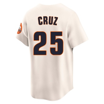 Limited Houston Astros Jose Cruz Jr. Throwback Cooperstown Collection Jersey - Cream