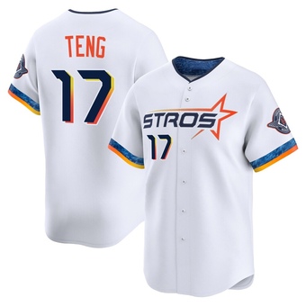 Limited Houston Astros Kai-Wei Teng 2025 City Connect Jersey - White