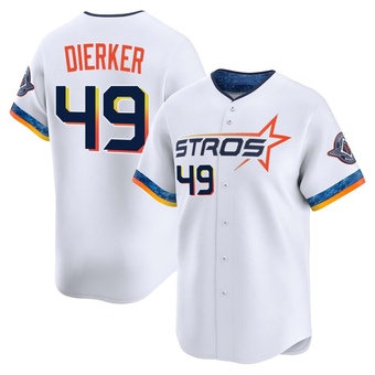 Limited Houston Astros Larry Dierker 2025 City Connect Jersey - White