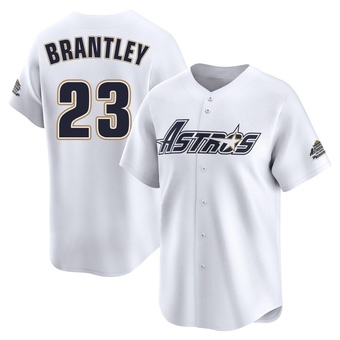 Limited Houston Astros Michael Brantley Throwback Cooperstown Collection Jersey - White