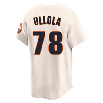 Limited Houston Astros Miguel Ullola Throwback Cooperstown Collection Jersey - Cream