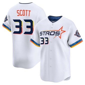 Limited Houston Astros Mike Scott 2025 City Connect Jersey - White