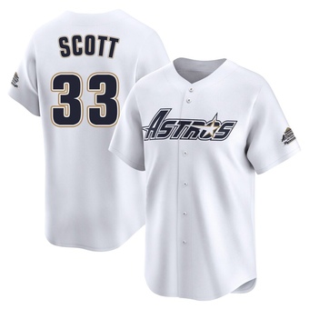 Limited Houston Astros Mike Scott Throwback Cooperstown Collection Jersey - White
