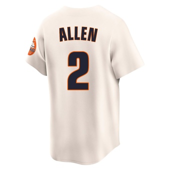 Limited Houston Astros Nick Allen Throwback Cooperstown Collection Jersey - Cream