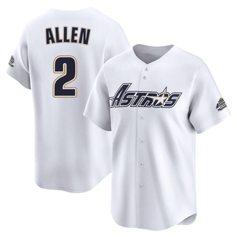 Limited Houston Astros Nick Allen Throwback Cooperstown Collection Jersey - White