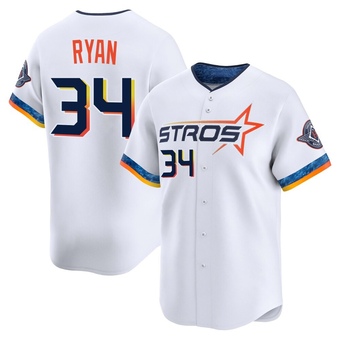 Limited Houston Astros Nolan Ryan 2025 City Connect Jersey - White