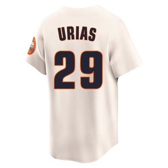 Limited Houston Astros Ramon Urias Throwback Cooperstown Collection Jersey - Cream